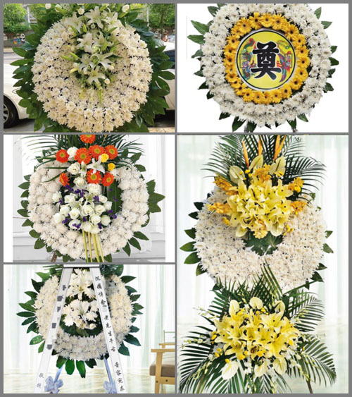 河南南阳镇平县石佛寺镇黄楝崖村花圈速递